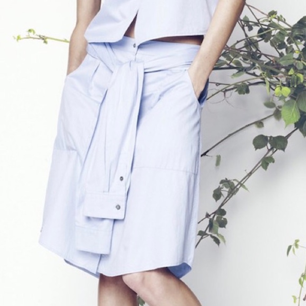 T by Alexander Wang Poplin Shirt Skirt